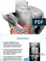 Lumbar Spondylosiss