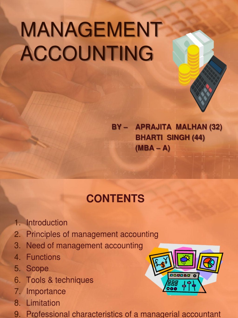 Management Accounting Overview and Functions | PDF | Management ...