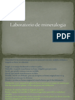 Laboratorio de Mineralogia