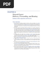 Network Layer: Delivery, Forwarding, and Routing: Solutions To Review Questions and Exercises