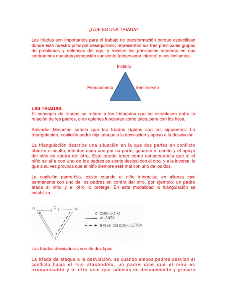 QUE ES UNA TRIADA (1) Ciencia cognitiva Sicología y