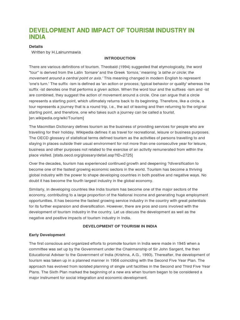 Environmental Impacts of Tourism | Download Free PDF | Water Resources ...