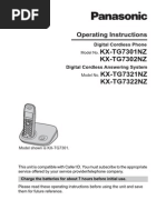 KX Tg732120operating Instructions