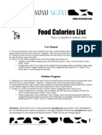Food Calorie List 2