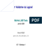 Test Et Validation Du Logiciel: Mcinfo4 - Asr Tests