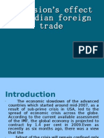 Recession's Effect On Indian Foreign Trade