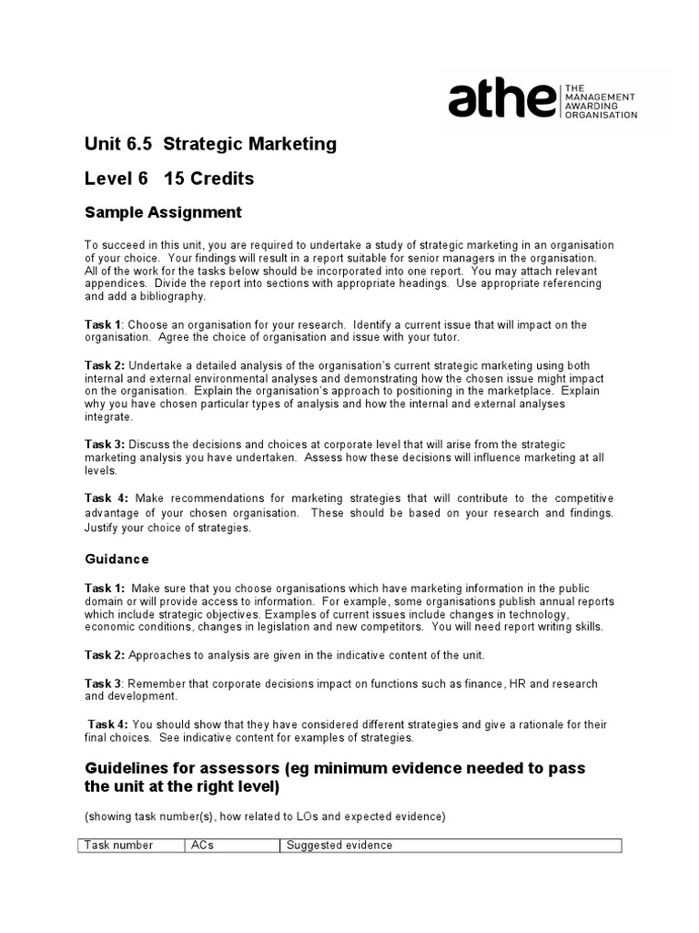 Strategic Marketing Analysis Report Guide | PDF | Marketing Strategy ...