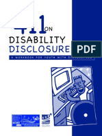 411 Disability Disclosure Complete