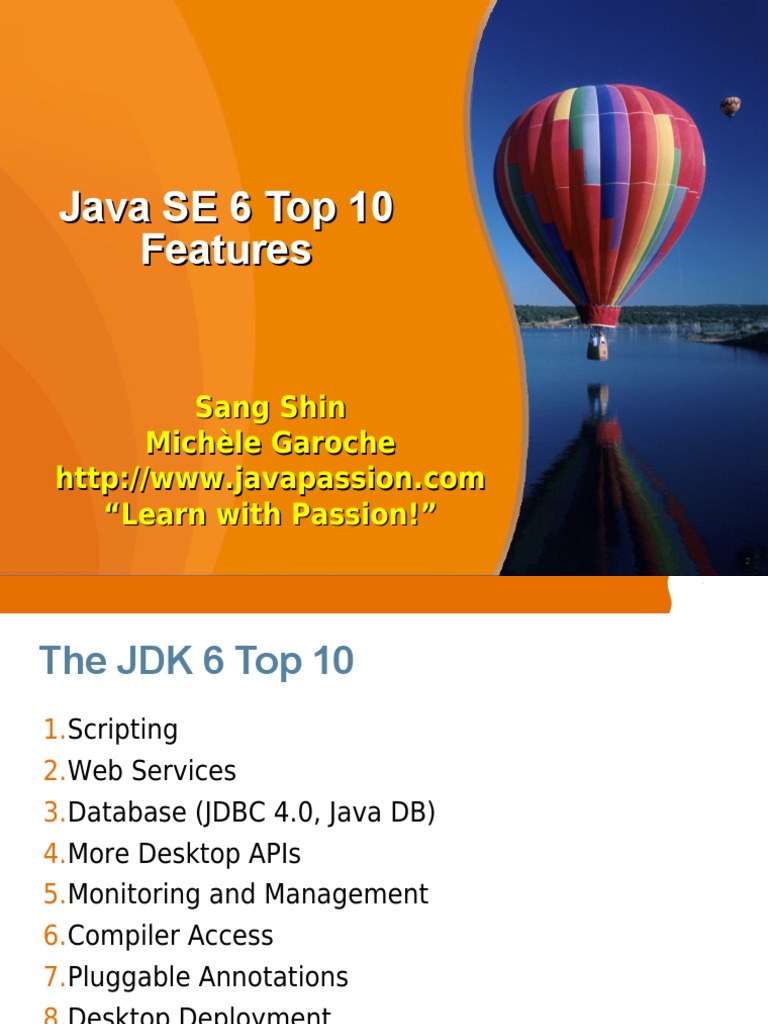 Java SE 6 Key Features Overview | PDF | Java Platform | Computing Platforms