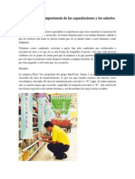 Análisis Sobre La Importancia de Las Capacitaciones y Los Salarios