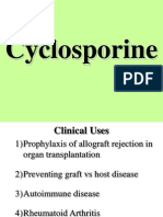 Cyclosporine Clinical Uses, Dosage, Monitoring & Interactions