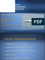 NTSB Asiana 214 Hearing: Dr. William Bramble, Human Performance Presentation