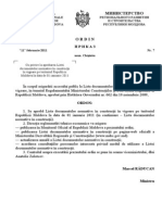 9119 Lista Documentelor Normative in Constructii 01-01-2011