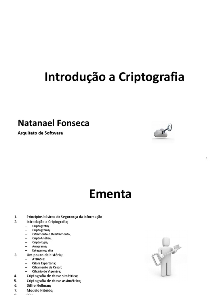 Introdução A Criptografia Pdf Criptografia Criptoanálise