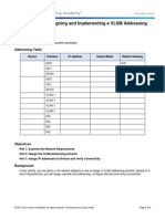 9.2.1.5 Packet Tracer - Designing and Implementing a VLSM Addressing Scheme Instruct