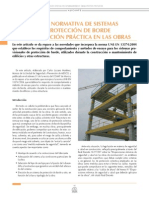 Nueva Normativa de Sistemas de Protección de Borde Y Su Aplicación Práctica en Las Obras