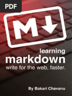 Learning Markdown - Write For The Web, Faster