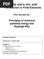 Minimum Potential Energy Principle