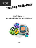 Accommodations and Modifications Guide