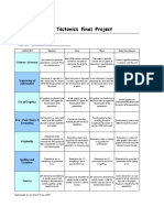 Final Project Rubric