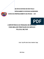 A Importância Da Pesquisa de Mercado Para Melhor Prestação Do Serviço Policial Militar