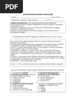 Prueba Género Dramático