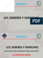 Unidad III - Ley, Deberes y Derechos