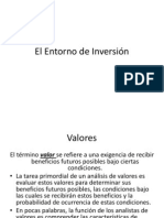 11 El Entorno de Inversión