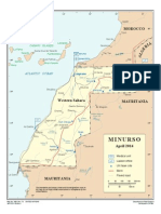 Major cities and geographical features of Western Sahara and surrounding regions