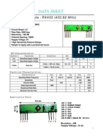 RF Receiver Module Datasheet Receptor