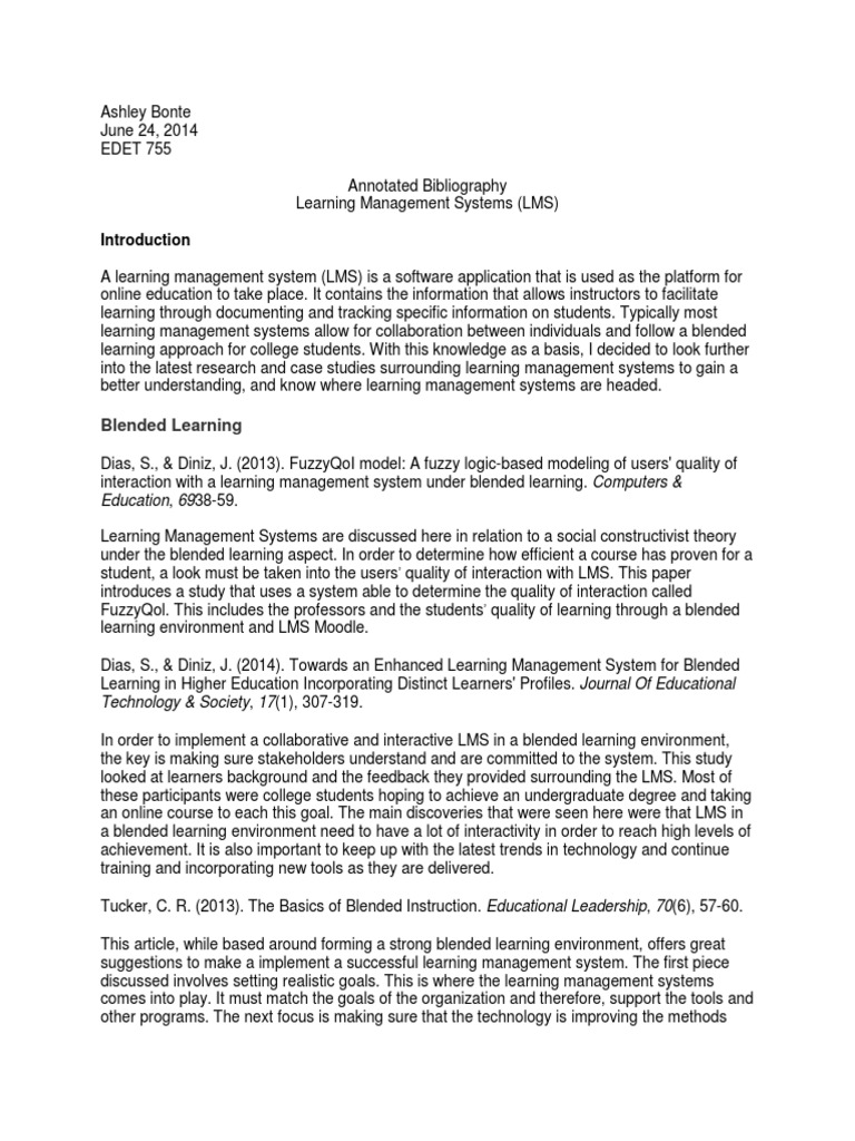 Annotated bibliography the future of education technology 21864 03 image