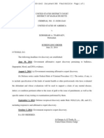 Doc 385; Tsarnaev Scheduling Order 062314