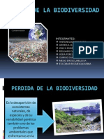 Perdida de La Biodiversidad