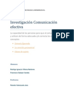 Investigación Comunicación efectiva