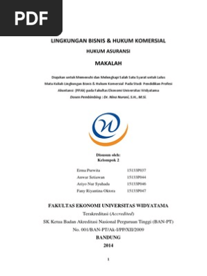 Makalah Hukum Asuransi