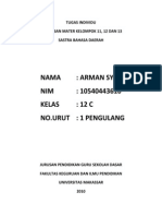 Ringkasan Materi Kelompok 11, 12 Dan 13