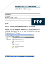 Installing Backtrack 5 R1 in Virtual Machine