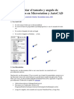 Como Cambiar El Tamaño y Angulo de Varios Textos en Microstation y AutoCAD