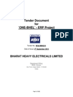 ONE BHEL ERP Tender Document1 - 1