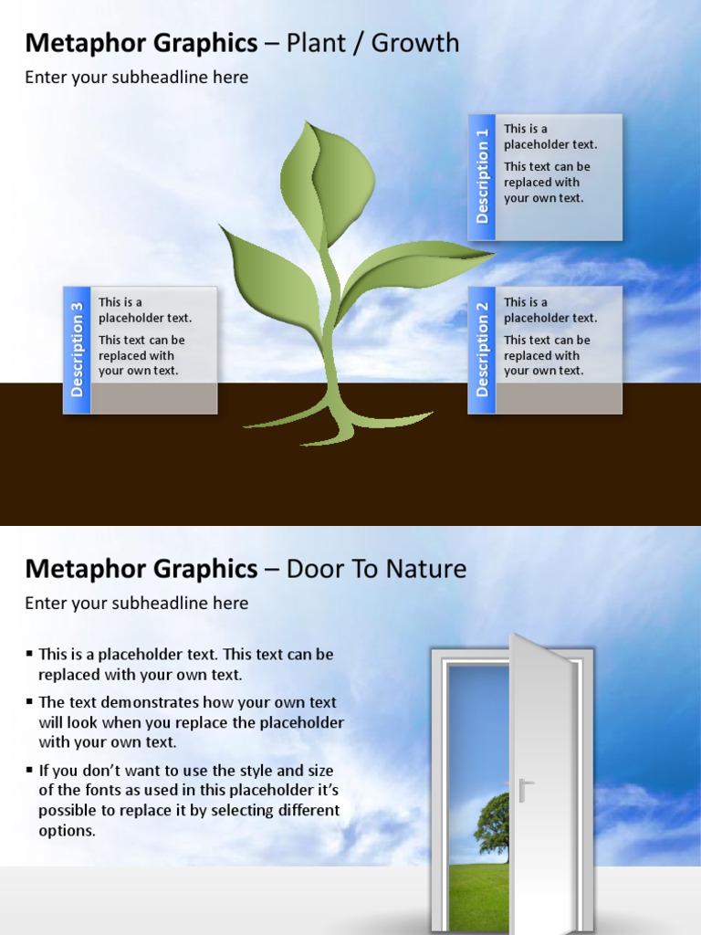 Metaphor Graphics - Plant / Growth: Enter Your Subheadline Here | PDF
