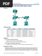 5.3.1.10 Lab - Using IOS CLI With Switch MAC Address Tables