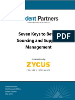 Seven Keys ToBetter Sourcing and Supplier Management
