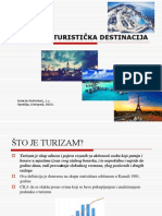 Turizam I Turistička Destinacija