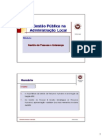 Gestão de Pessoas e Liderança - Slides Prof . Fátima Jorge