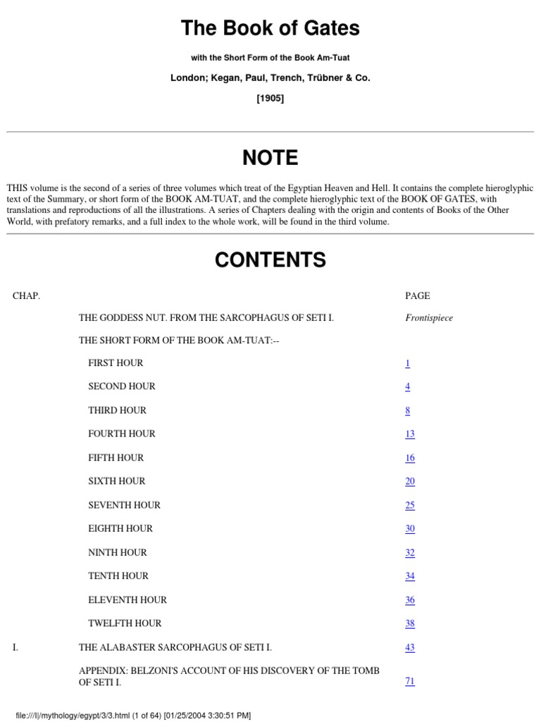 The Book of Gates PDF Osiris