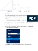 Instaliranje Display Language Pack