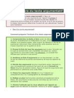 La Structure Du Texte Argumentatif