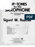 Raschertop Tones For Saxophone Score