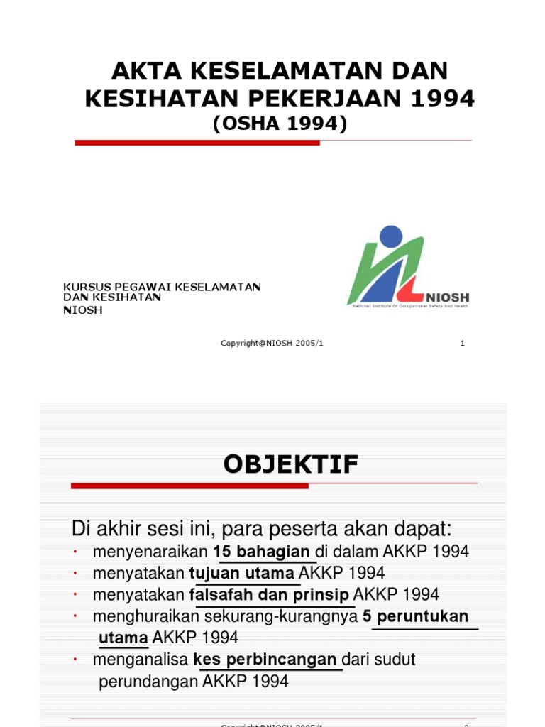 2-Akta Keselamatan Dan Kesihatan Pekerjaan 1  PDF