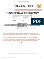 Career Air Force-India (Candidate Section)